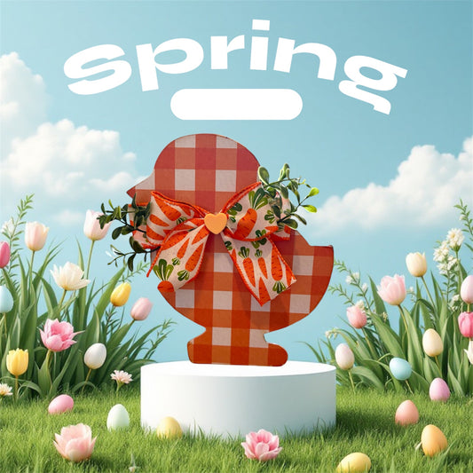 Spring wooden Chick